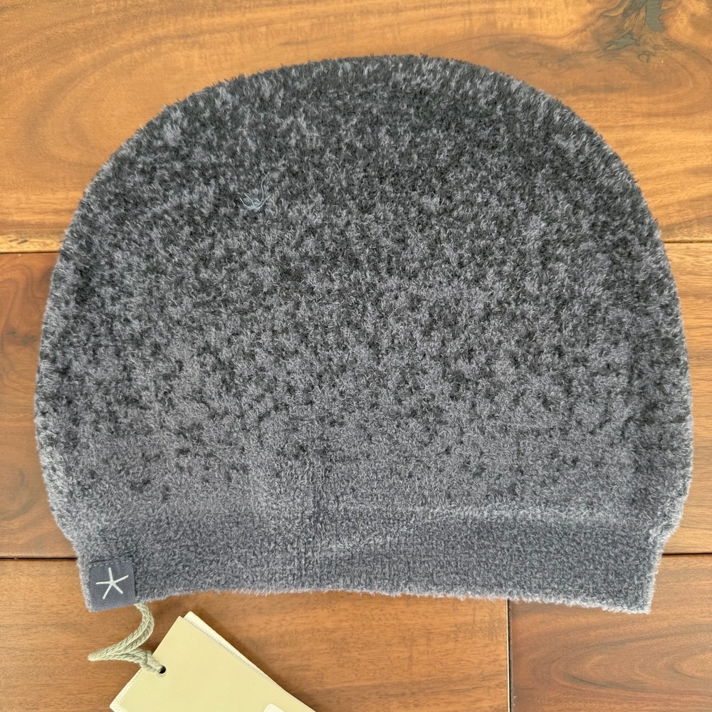 Barefoot Dreams CozyChic Lite Confetti Beanie Hat Womens OS Deep Sea Blue Indigo